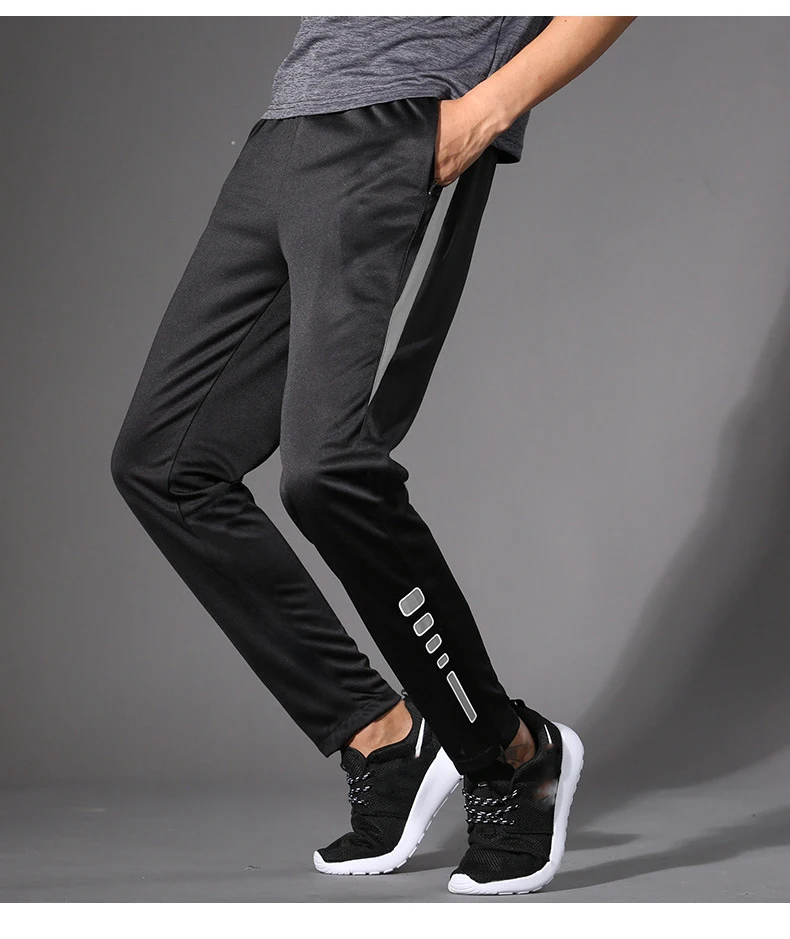 Sports soccer pant men's summer thin section running pants fitness training football pants quick-drying breathable loose casual