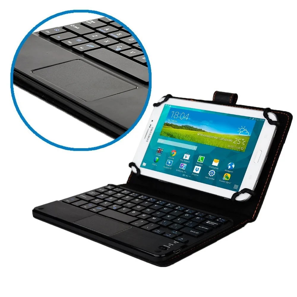Navitech Black Keyboard Case Compatible with The Yuntab 10.1 inch Touch Screen 3g Tablets PC Android 5.1 Lollipop Quad-Core Phablet 