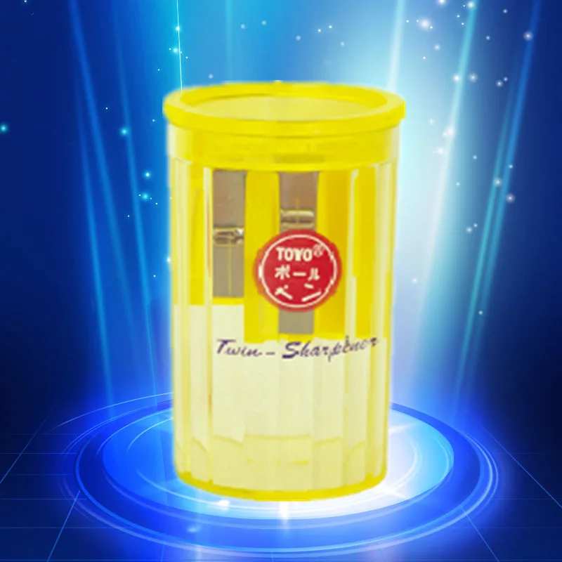 Toyo Candy Colors Double Hole Pencil Sharpener For School Kids Pencil