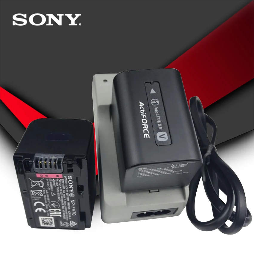 Оригинальный аккумулятор Sony для камеры 2 шт./лот NP FV70 NP-FV70 HDR-CX230 HDR-CX150E CX300 |