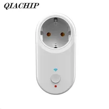 Qiachip Wi-Fi Smart Plug умная розетка App дистанционного Управление работать с Amazon Alexa Google для смартфонов ЕС Plug Wi-Fi Plug DS40