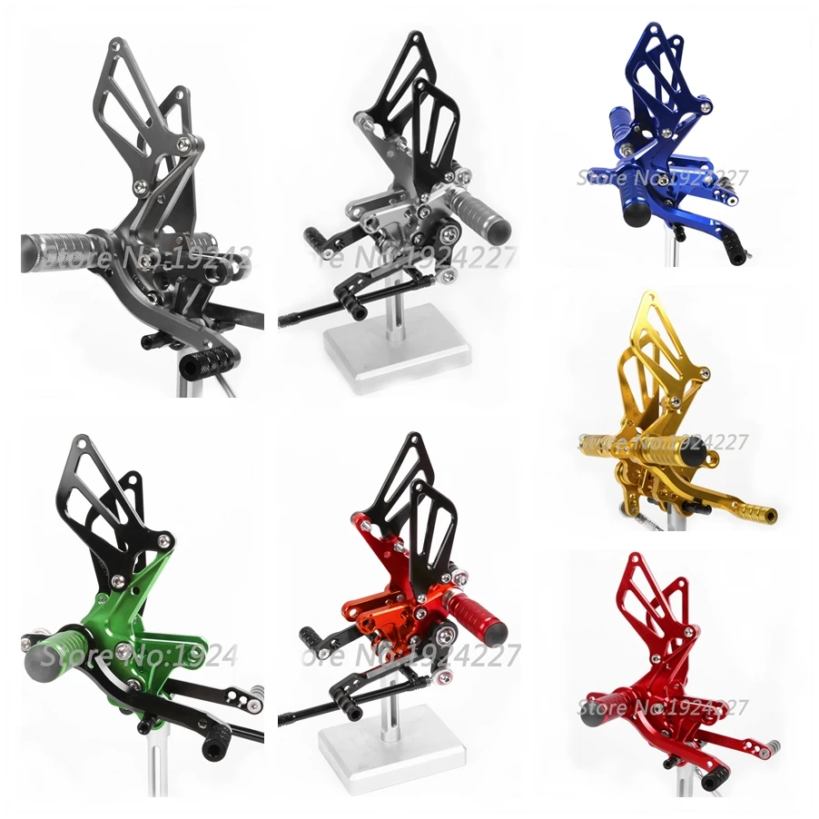CNC Rearsets для Suzuki GSXR 600 GSXR600 1997 2005 задний комплект мотоциклетные регулируемые ножные