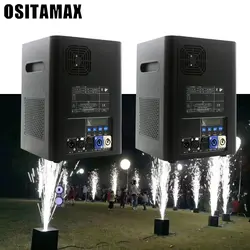 (2 шт.) Бесплатная доставка электрический машина фейерверков 600 Вт холодной искры Свадьба пламя фонтан DMX управление блестящие фейерверк
