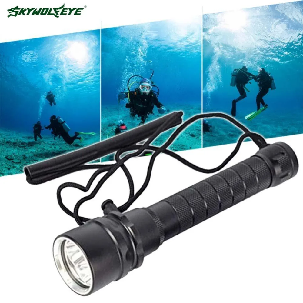 High Quatily 3 LED 6000LM LED Diving Flashlight Torch Brightness