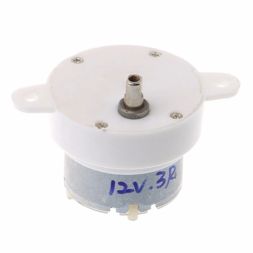 

DC 12V 3 RPM High Torque Cylinder Electric Micro Motor Gearbox Slow Down Mute