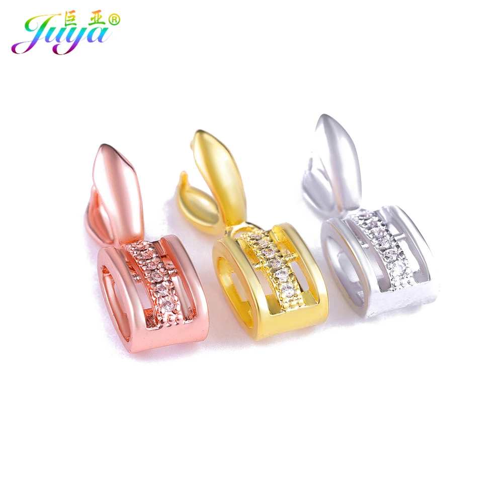 

jewelry charms silver plating zircon DIY Jewelry Clasp