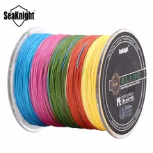 Бренд SeaKnight 500 м многоцветная высокотехнологичная супер ПЭ плетеная рыболовная леска 8 нитей многофиламентная рыболовная леска 20-100 фунтов