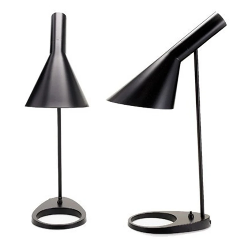 Black metal table lights for study room reading table lamp Eye protection Office Study Desk ...