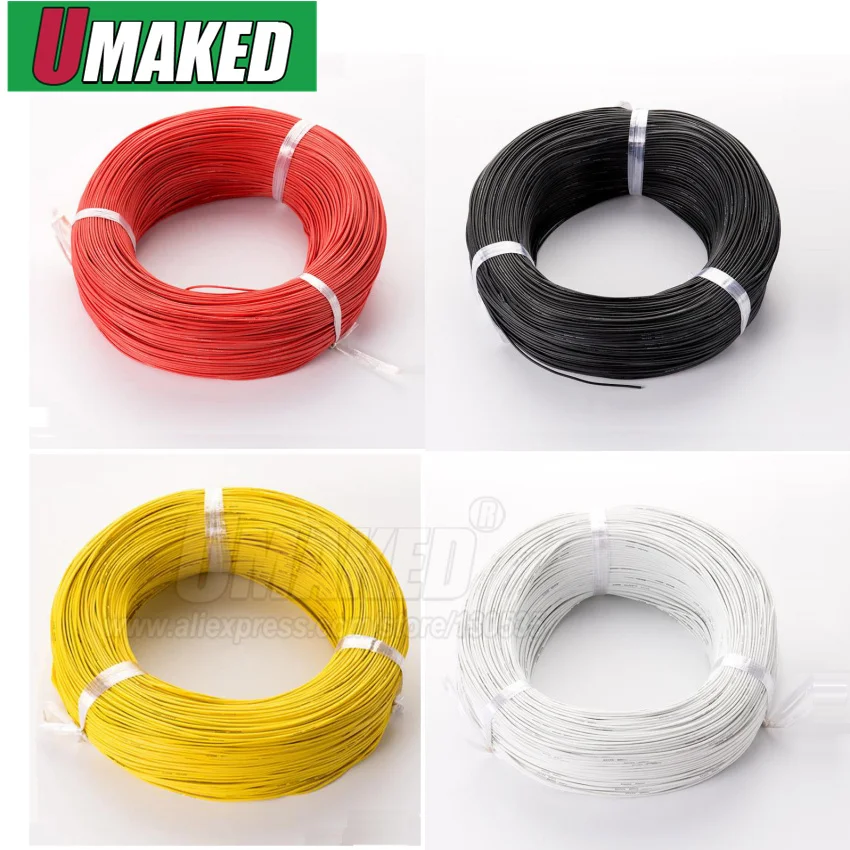 1 м оболочка провода 24AWG оловянный бескислородный медный кабель 2 ядра 3 4 5 core