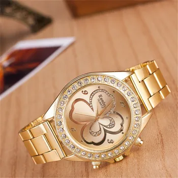 

Zegarek damski 2020 New High quality dress watch women Fashion Gold Stainless Crystal Quartz Sport watches Reloj Mujer