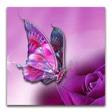 Пользовательские Алмазная роспись бабочки Роза вышивка крестиком Рождество Санта Клаус Снеговик hibah домашний декор pintura Алмазная мозаика Круз