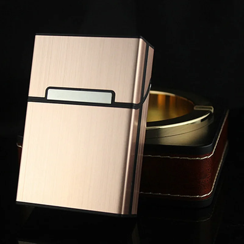 Модный чехол для сигарет, тонкая металлическая коробка для сигарет, алюминиевая Подарочная коробка для сигарет - Цвет: 3