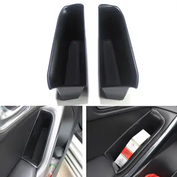 

4x Black ABS Interior Rear Front Door Armrest Storage Box Holder Case Car Container Holder For V-W Tiguan 2010 2011 2012-2016