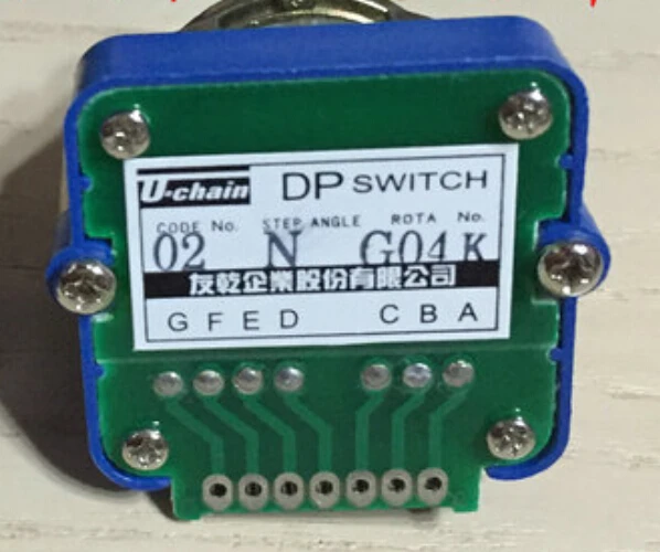 

02N Rotary switches band switch U-CHAIN Digital band switch feed override CNC panel knob switch UCHAIN DP