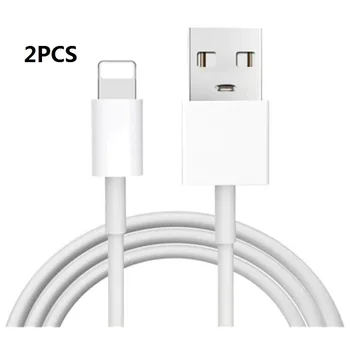 

2PCS 100CM USB Charger Data Sync Cable for iPhone XS / XS Max / X / 8 Plus / 7 Plus / 6S - White