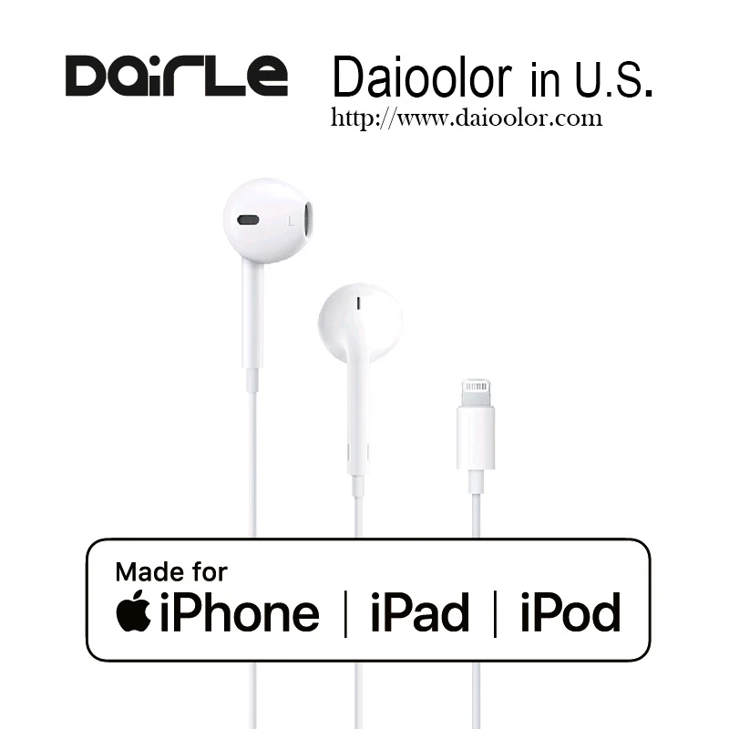 

MFI Lighting Earphone Earpods Earbuds In-ear Earphone Digital Headset for iPhone 7 7P 8 8P Plus iPhone X Micropho fone de ouvido
