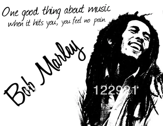 High Quality Bob Marley Quotes Music Reggae Rastafari Mens High