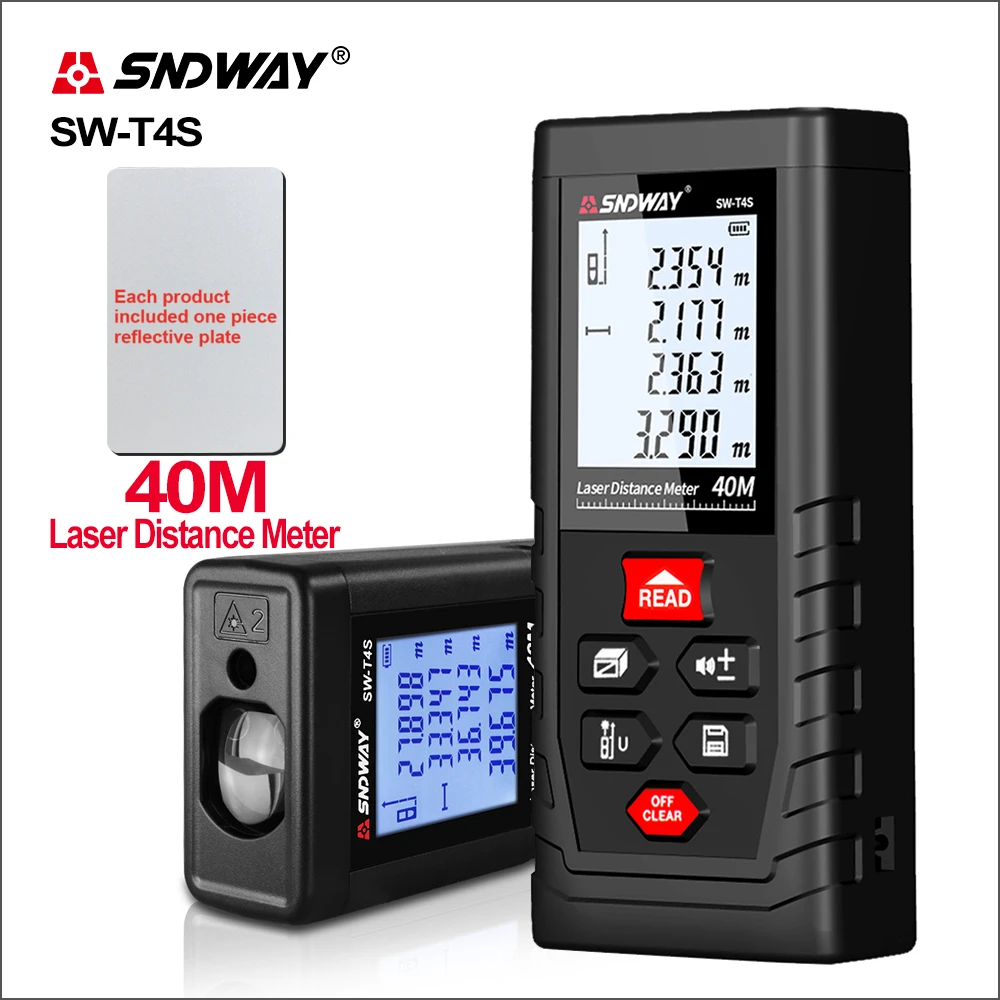 SNDWAY dalmierz laserowy dalmierz myśliwski cyfrowy Mini dalmierz laserowy odległość linijka czujnik SW-T4S miernik odległości SNDWAY dalmierz laserowy dalmierz myśliwski cyfrowy Mini dalmierz laserowy odległość linijka czujnik SW-T4S miernik odległości