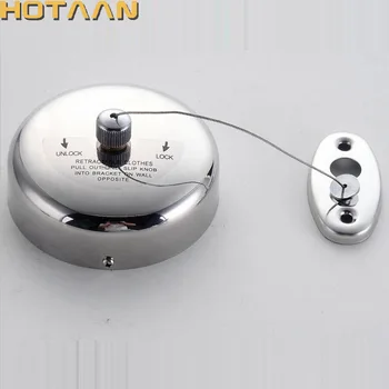 

HOTAAN New Arrival Useful 2.8M Silver Retractable Stainless Steel Wall Mounted Non Slip Laundry Dryer Clothes Line Hanger Racks