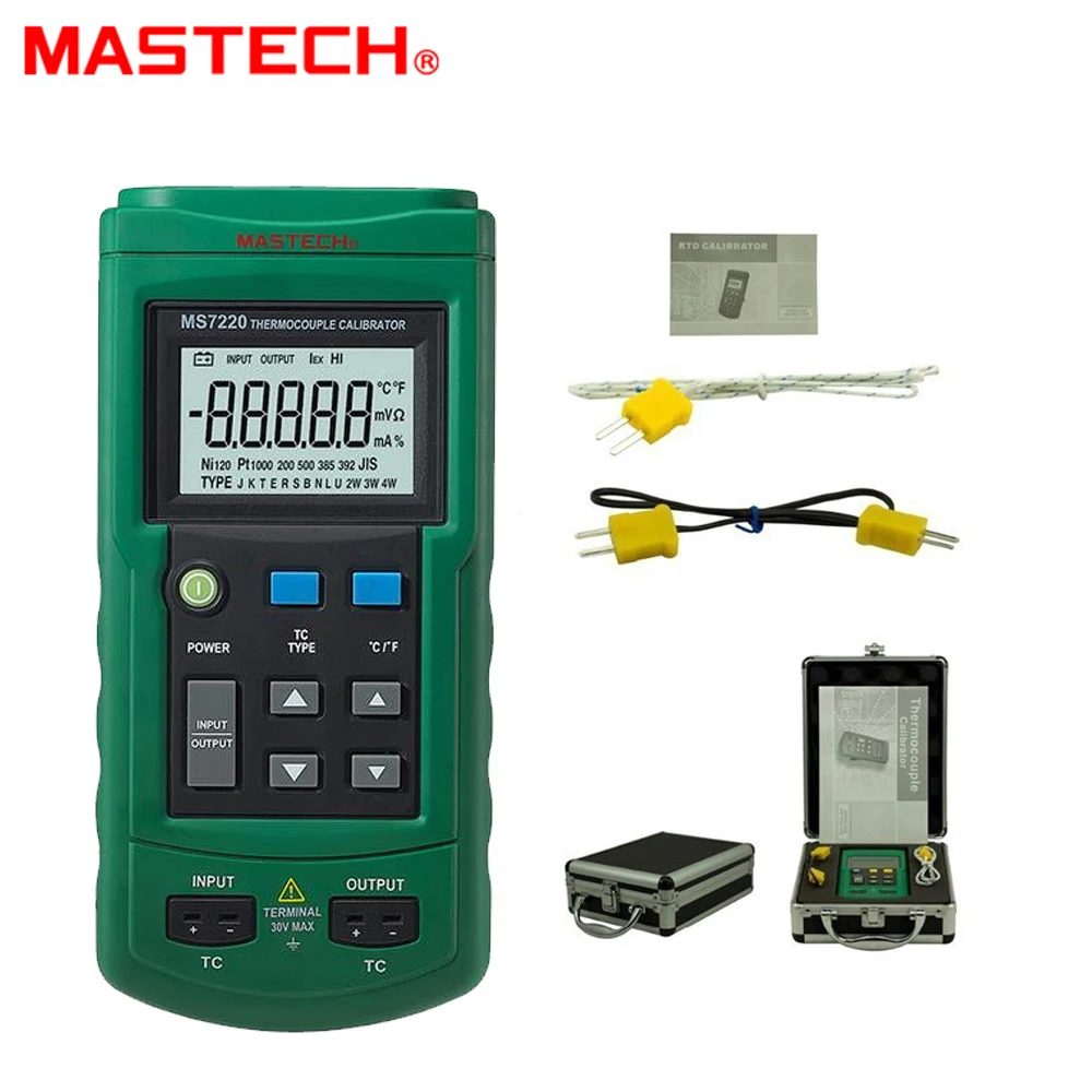 MASTECH MS7220 Professional Thermocouple Simulator Calibrator Tester