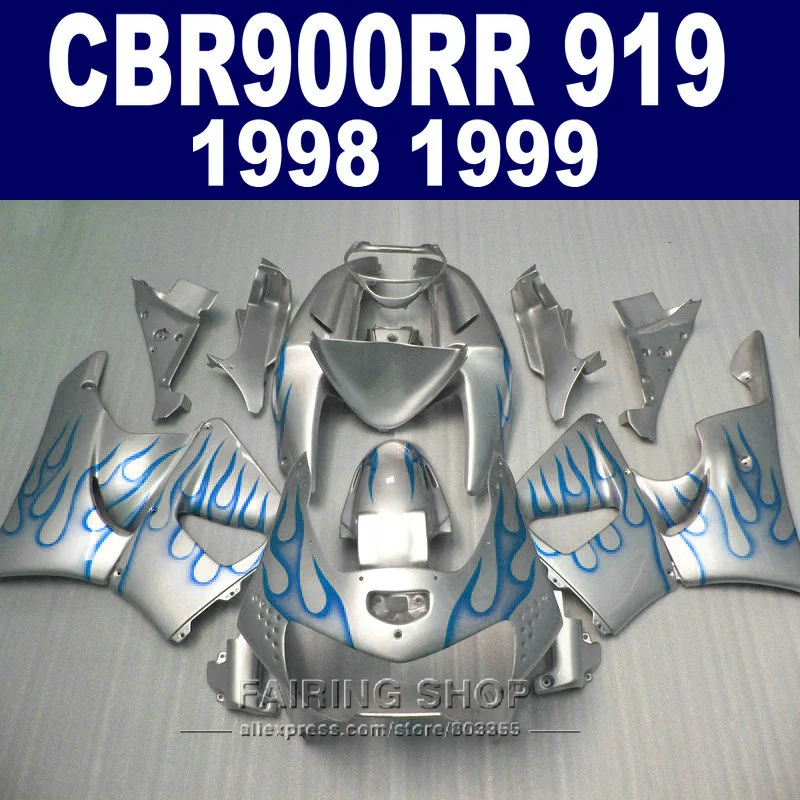 

Silver For Honda cbr900rr Fairing kit 919 1999 /1998 Fairings cbr 900rr 98 99 ( EMS free ) CN36