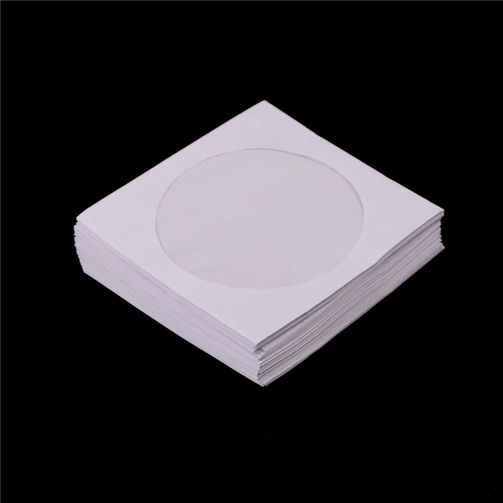 50pcs/lot ! Mini Paper CD DVD Flap Sleeves Case Cover Envelope 125mm X 125mm Wholesale