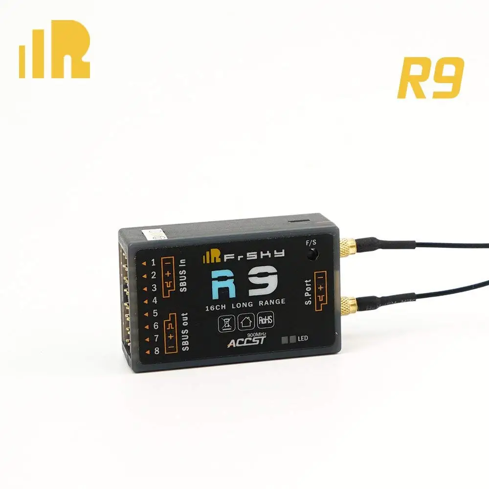 

FrSky R9 900MHz 16CH Long Range Receiver Work With R9M Module RSSI PWM Output