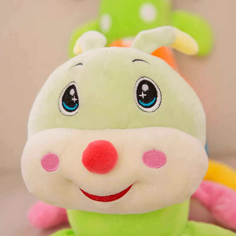 Милый Мягкий Мультфильм Плюшевая Кукла красочные гусеница игрушки Детские