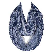 Модные женские шарфы с принтом "орехи кешью", "пейсли", кольцо, вуаль, платок, Femme, бесконечность, Дамское парео, Cachecol, 180*43cms
