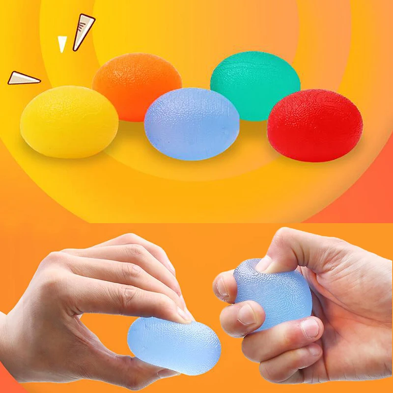 ✔ 5 Цветов Фитнес Ручной Расширитель Gripper Силиконовые Яйцо Рукоятка Массаж Power Ball предплечья Па ①