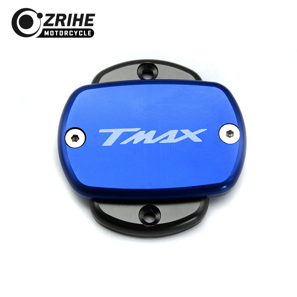 LOGO(TMAX) Motorcycle CNC Brake Fluid Reservoir Cap cover For Yamaha Tmax 530 T-MAX530 T-MAX 500 T-MAX500 2008-2016