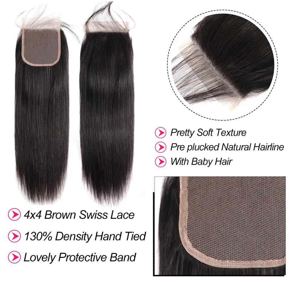 West-Kiss-100-Human-Hair-Lace-Closure-4X4-Free-Part-Peruvian-Straight-Hair-Closure-130-Density (2)