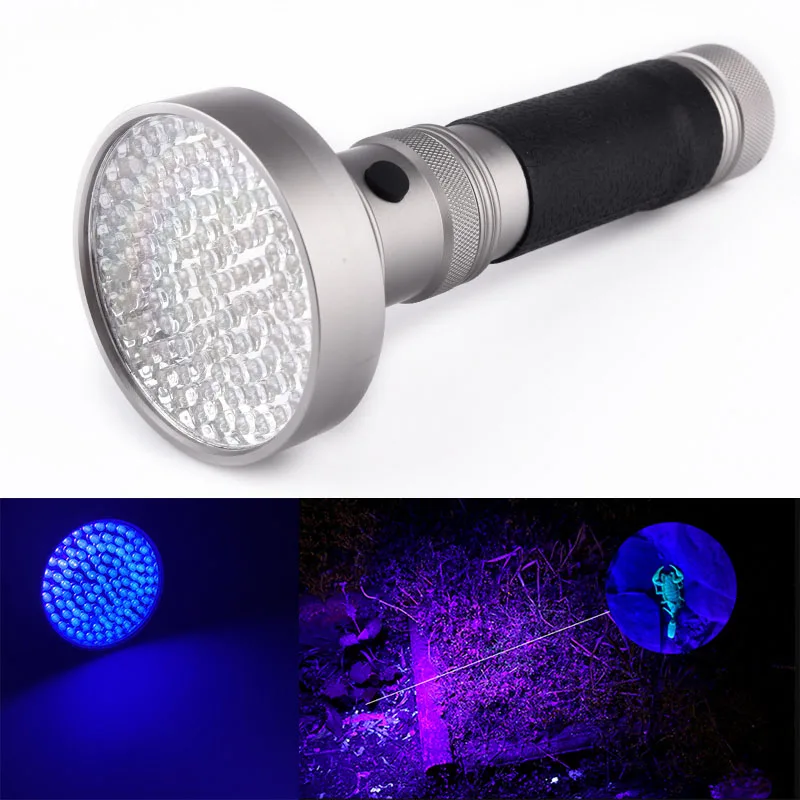 

100 LED UV Light 395-400nm Violet Flashlight Detection Torch Lights Lamp PAK55