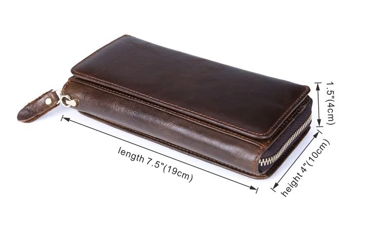 Men genuine leather wallet 6