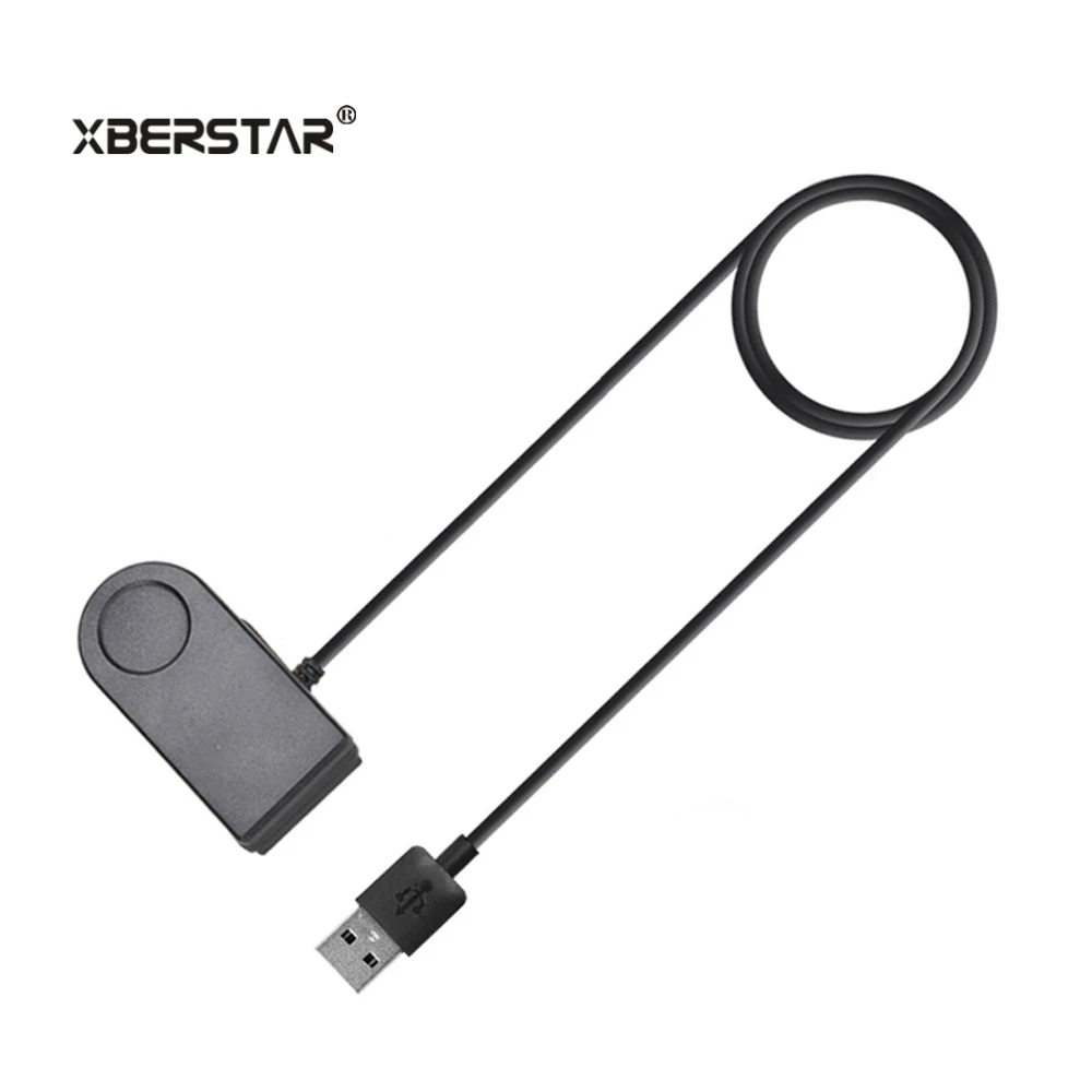 XBERSTAR Ladegerät für Garmin VivoActive HR GPS Smartwatch USB Daten & Ladekabel Cradle Clip Herz R