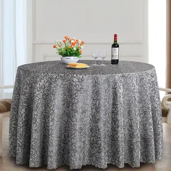 

Classic Jacquard Round Table Cloth Polyester Fabric Square Dining Table Cover For Hotel Office Wedding Booth setting Tablecloth