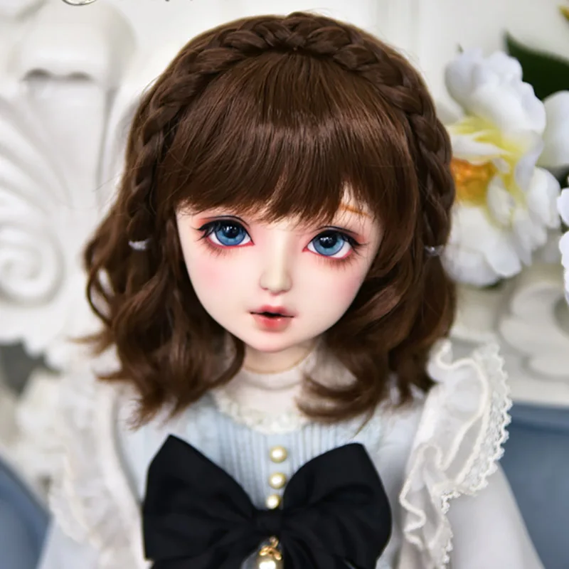 Cateleya парик для куклы супер мягкий шелк стиль ручной волос 5 цветов дополнительно 1/3 1/4 1/6 цветок поле девушка