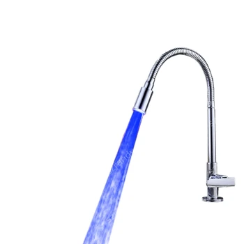 

LD8001-A13 hotsale water glow LED single blue faucet nozzle