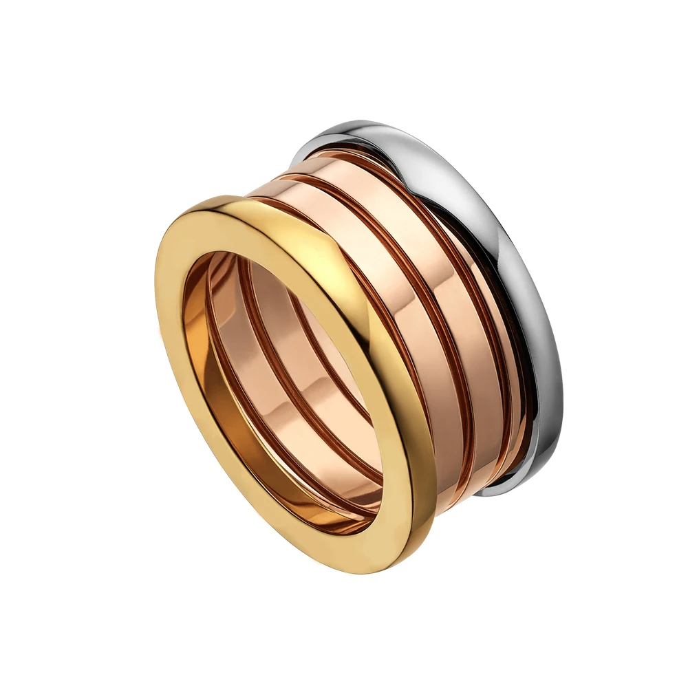 Bulgarian Ring Classic Style,Spiral Four ring multicolor Spring Ring