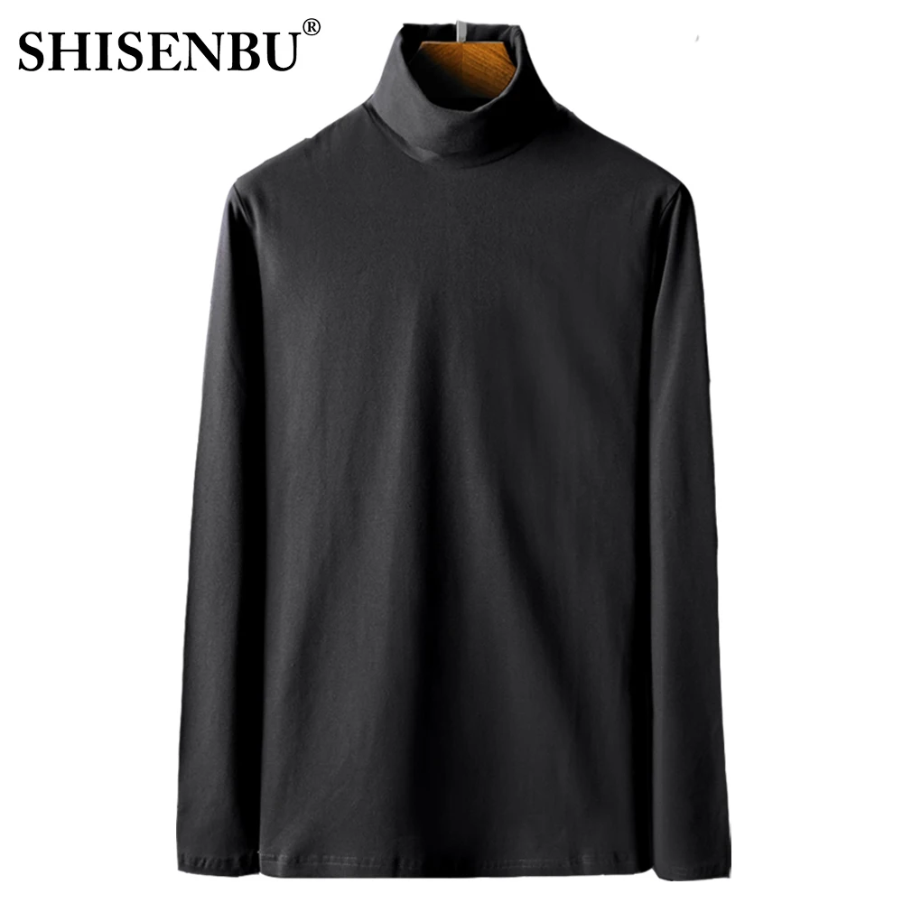 95% Cotton Undershirts Long Sleeve bodysuit Fitness warm Inner Undershirts close-fitting Relax Stretch men clothes oversize 4xl (10)