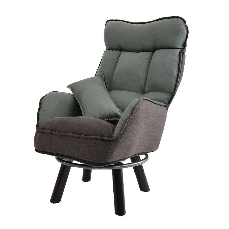 Современный одноместный кресло диван 360 Вращающийся складной Мини Досуг Балкон Квартира Председатель Личность Диван Спальня комната - Цвет: Green