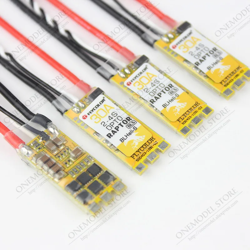 4 шт./лот контроллер скорости Flycolor Raptor BLS Pro 30A ESC Blheli s Dshot для гоночного