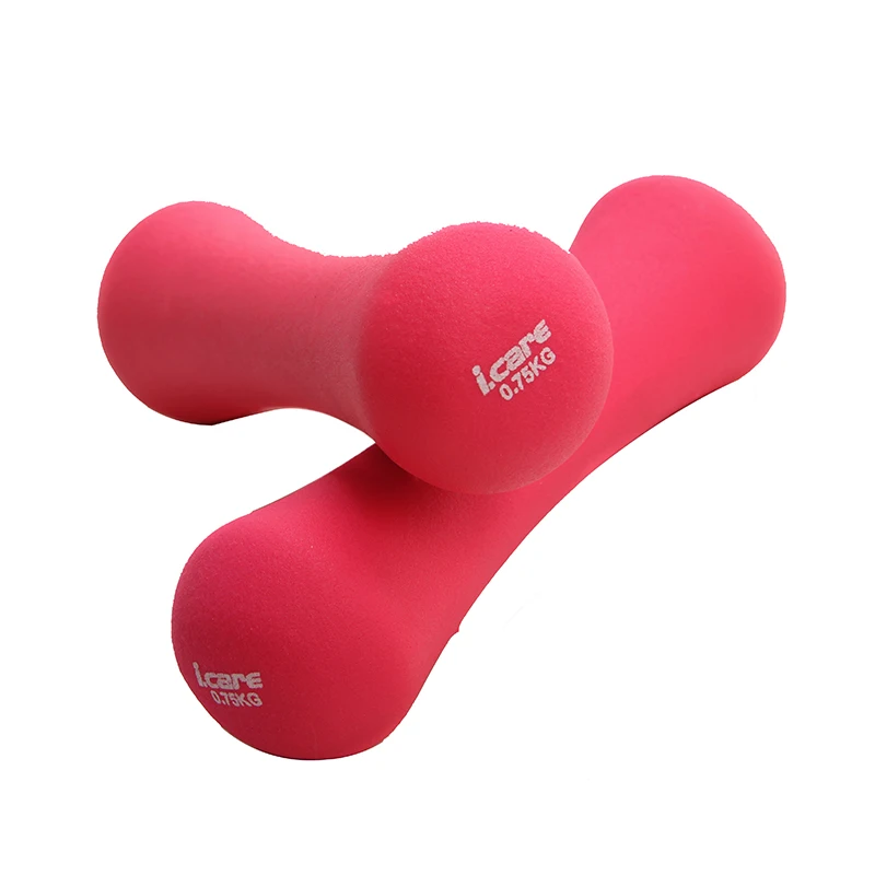 0.75kg2pcs Plastic dip in dumbbell women fitness weight dumbbells Fitness&Body Building dumbell kettlebell For girls gym (1)