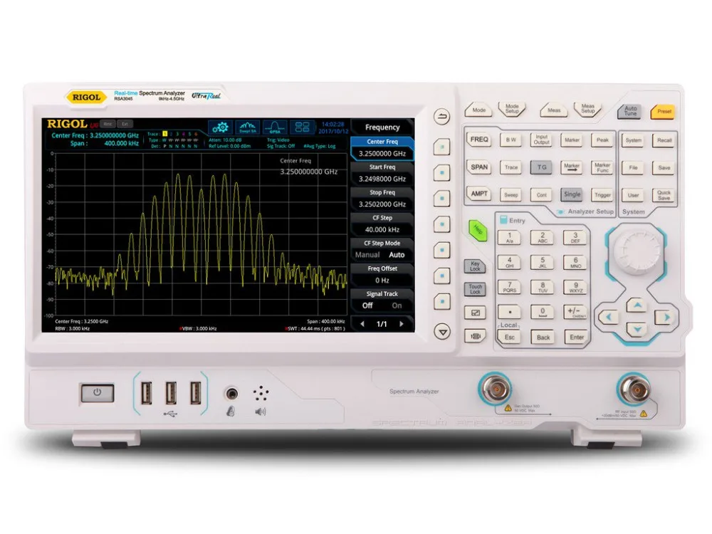 Rigol RSA3030-TG-3,0 ГГц анализатор спектра в реальном времени с генератором слежения