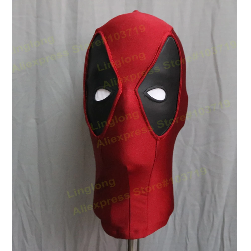 

Hero Catcher High Quality Custom Made Hero Deadpool Cosplay Face Mask Red Spandex Mask