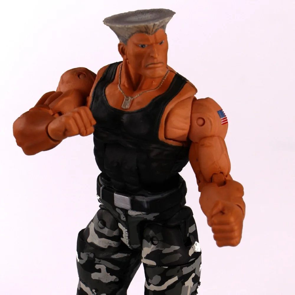 

NECA Player Select Street Fighter IV Survival Model Guile Action Figure Toys game model 7" 18cm