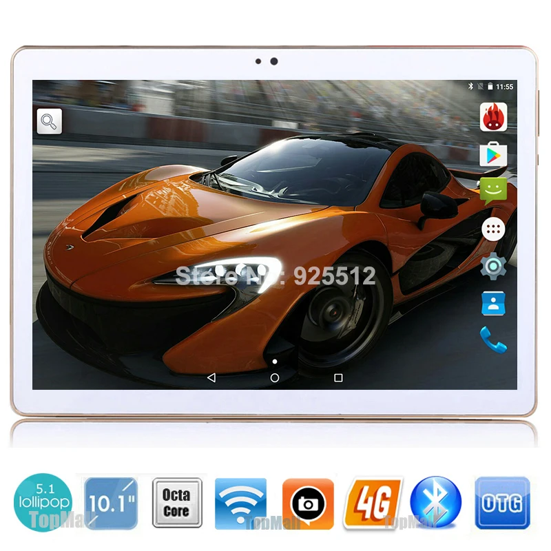 Android tablet 10 inch Octa Core 3G 4G LTE Tablet 4GB RAM 32GB ROM 1280*800 5.0MPGPS IPS tablets 10 10.1 Gifts Free Shipping