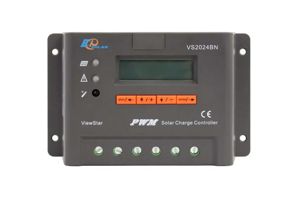

EPEVER EPSolar 20A 20amp VS2024BN 12v 24v automatic type Solar portable battery charger controller built in lcd display