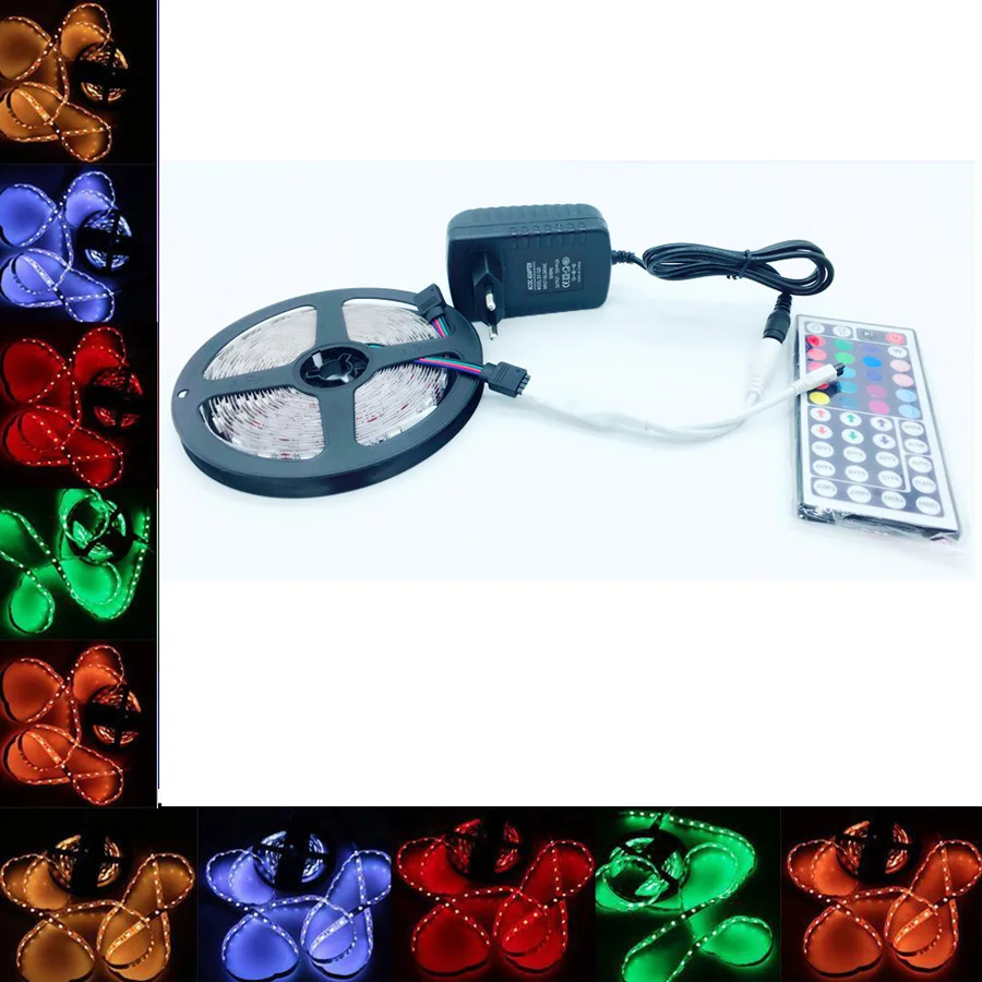 SMD RGB не/водонепроницаесветодиодный Светодиодная лента 5050 2835 10 м 5 LED luce Диодная