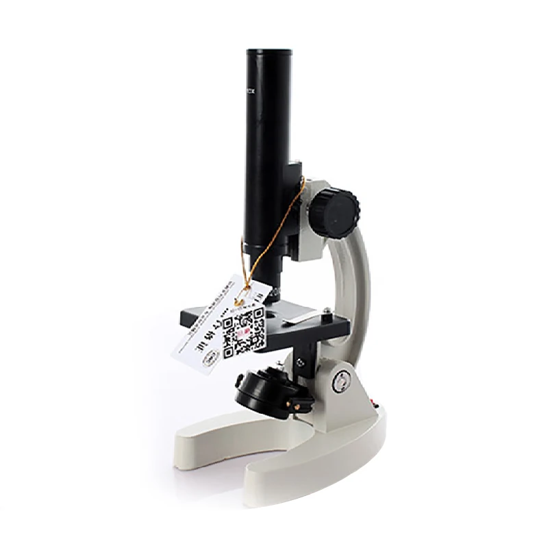 

200x Metal Illuminated Light Monocular Head Bio-Microscope Educational Student Lab Use Biological Microscope with Lamp for Kids